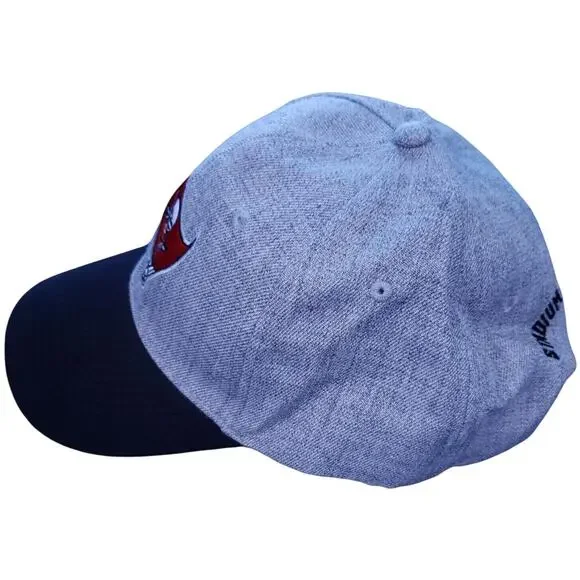 Tampa Bay Buccaneers NFL Hat Cap Adjustable Strap Gray Stadium Club Member - Picture 4 of 6